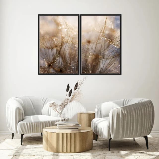 Kit Quadros Decorativos Dente De Leão