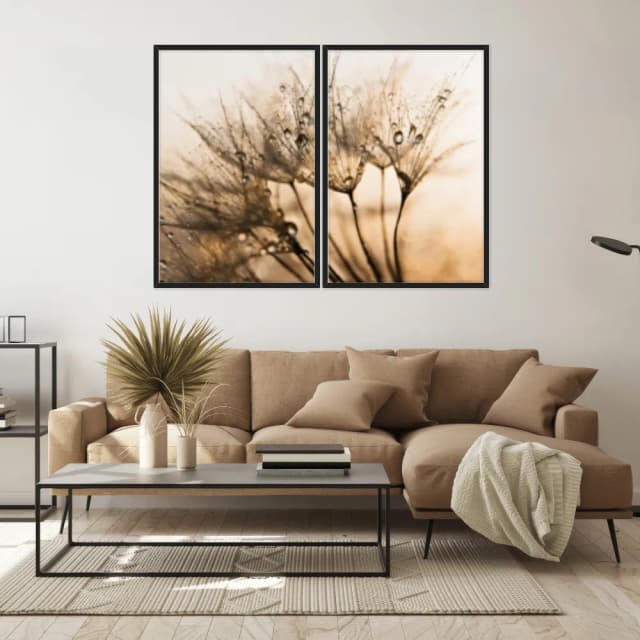 Kit Quadros Decorativos Dente De Leão