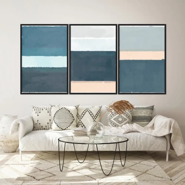 Kit Quadros Decorativos Aquarela