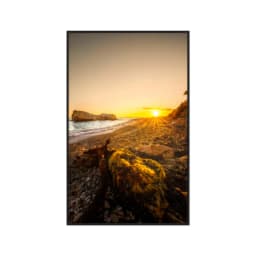 Quadro Decorativo Praia Com Pôr Do Sol