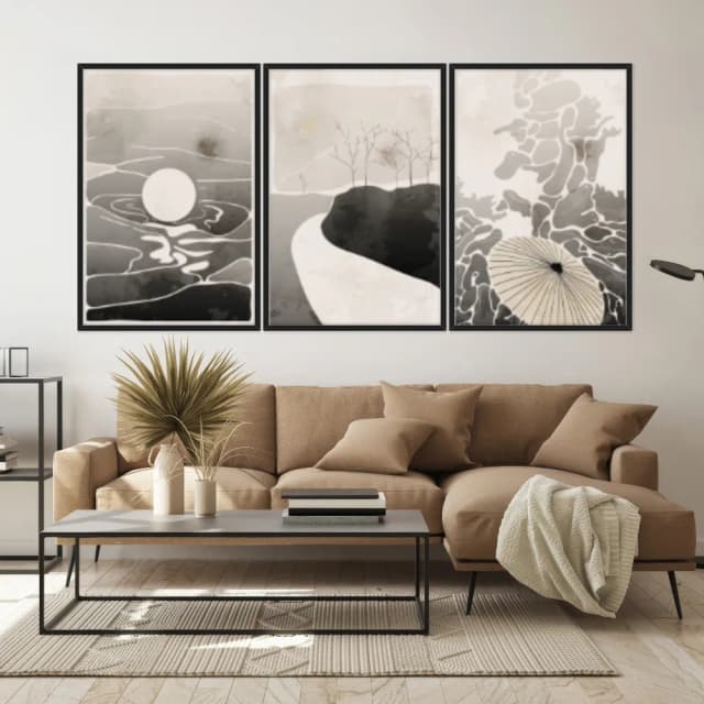 Kit Quadros Decorativos Pintura De Mar