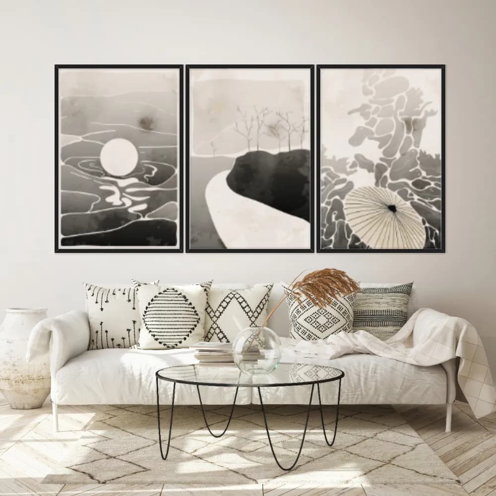 Kit Quadros Decorativos Pintura De Mar
