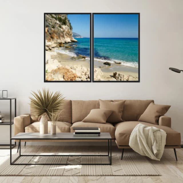 Kit Quadros Decorativos Mar Na Areia