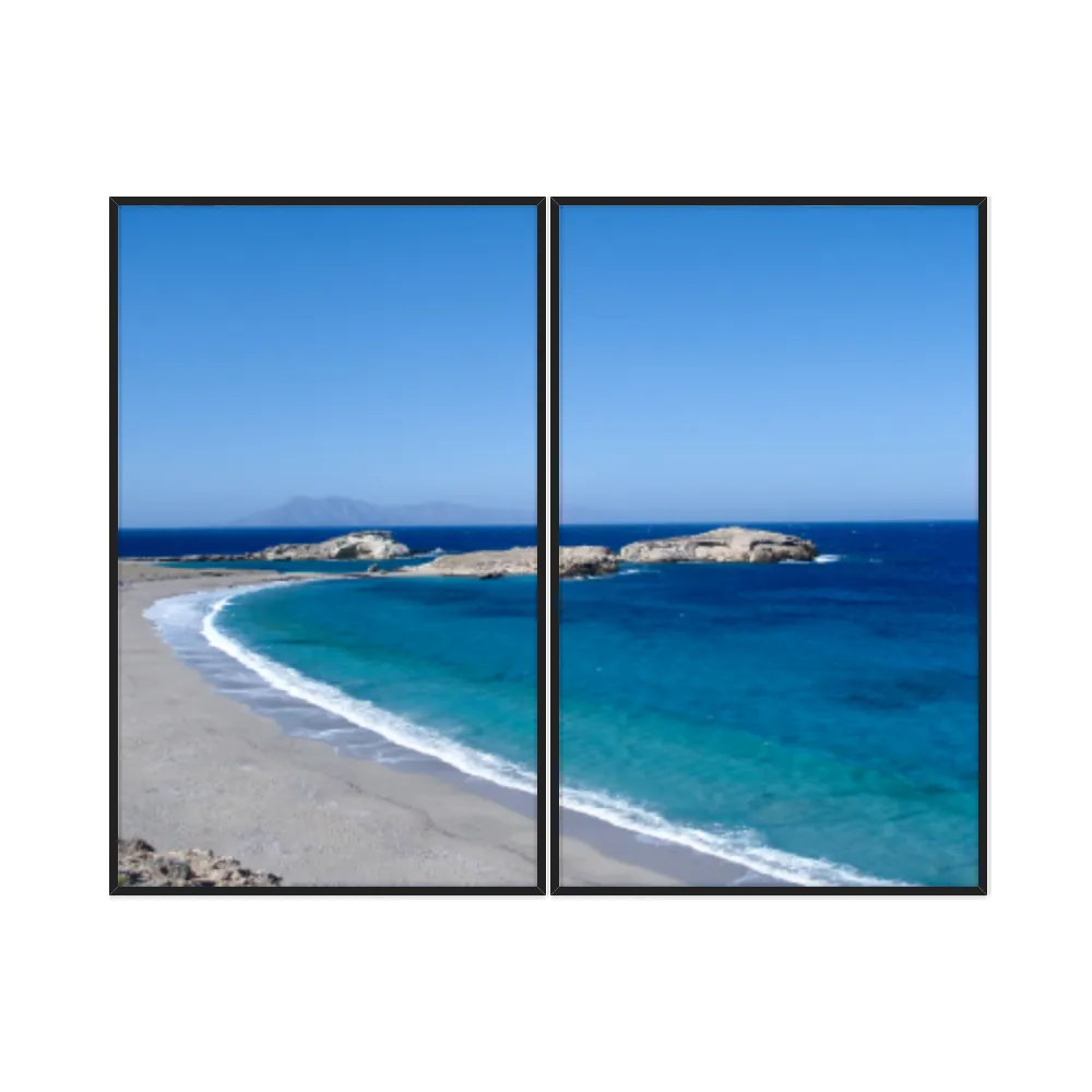 Kit Quadros Decorativos Mar Com Pedras