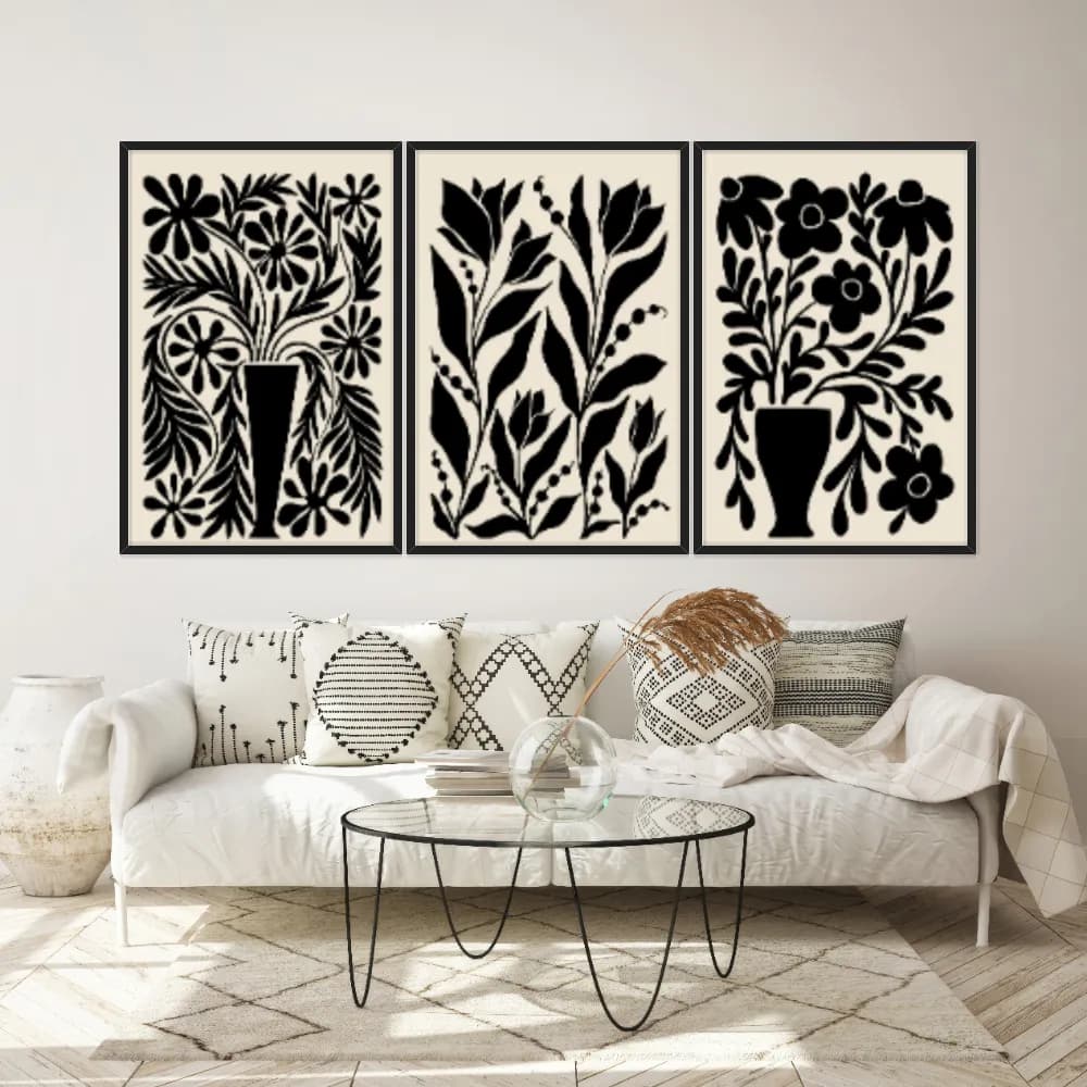 Kit Quadros Decorativos Minimalista