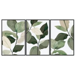Kit Quadros Decorativos Planta Abstrata