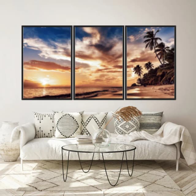 Kit Quadros Decorativos Praia