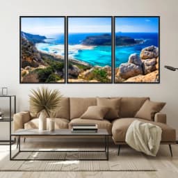 Kit Quadros Decorativos Ilha
