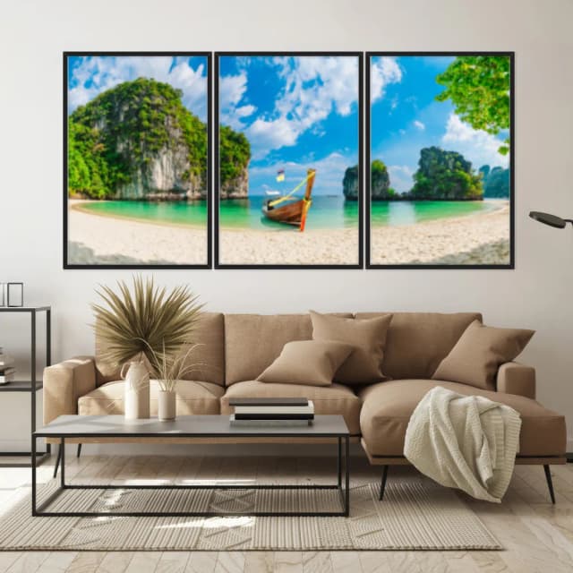 Kit Quadros Decorativos Lago E Montanha