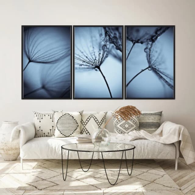 Kit Quadros Decorativos Dente De Leão