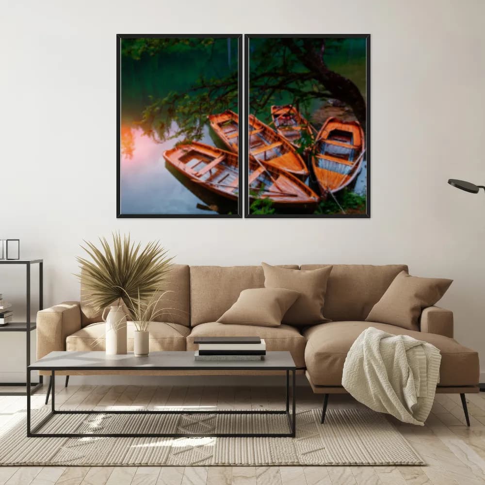 Kit Quadros Decorativos No Lago