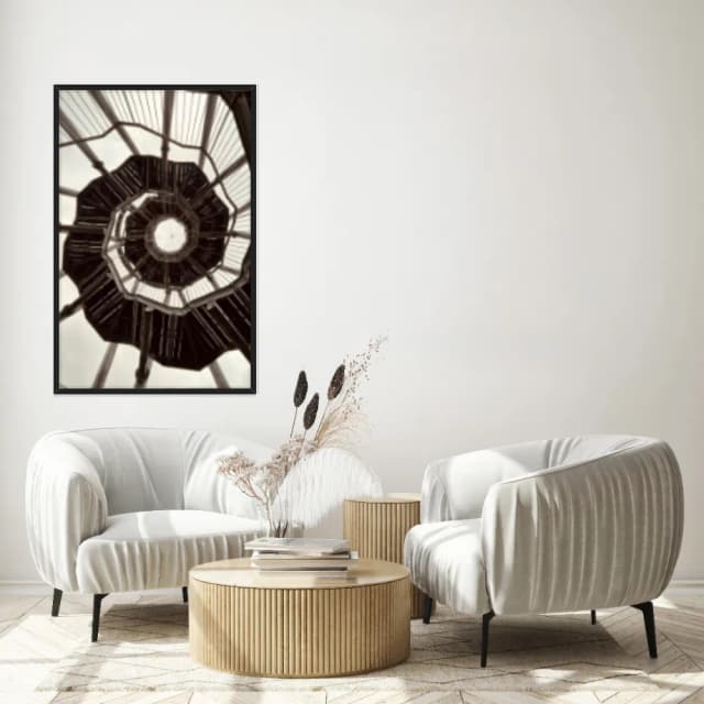 Quadro Decorativo Escada Espiral Conceitual