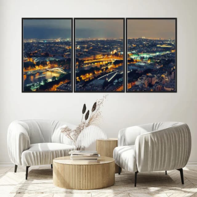 Kit Quadros Decorativos Cidade De Paris