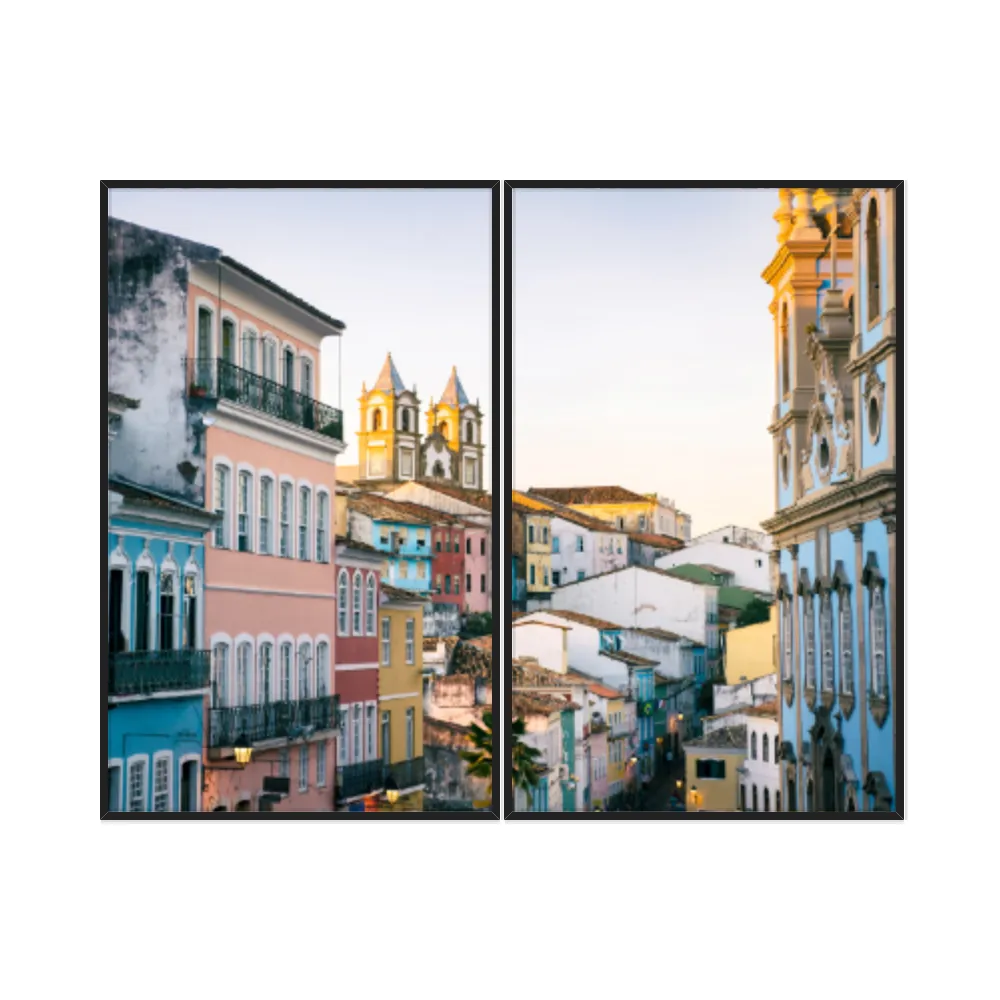 Kit Quadros Decorativos Pelourinho Bahia