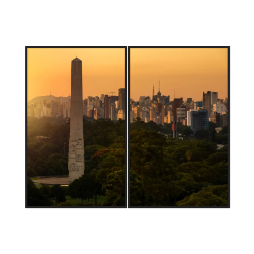 Kit Quadros Decorativos Ibirapuera Sao Paulo 5