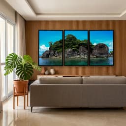 Kit Quadros Decorativos Ilha