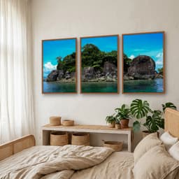 Kit Quadros Decorativos Ilha