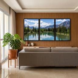 Kit Quadros Decorativos Lago E Montanha