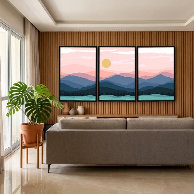 Kit Quadros Decorativos Montanha