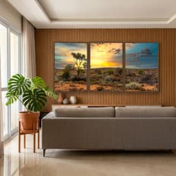 Kit Quadros Decorativos Pôr Do Sol
