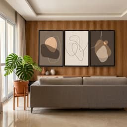 Kit Quadros Decorativos Linhas E Formas
