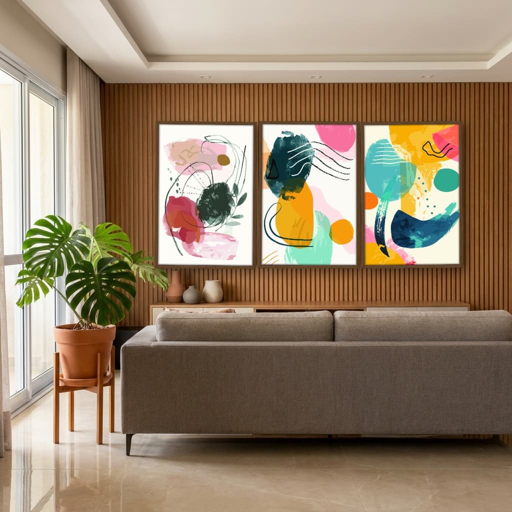 Kit Quadros Decorativos Minimalista