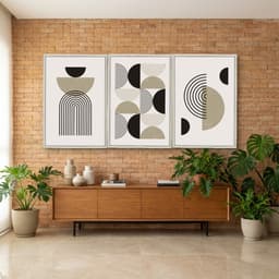 Kit Quadros Decorativos Geométrico