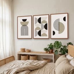 Kit Quadros Decorativos Geométrico