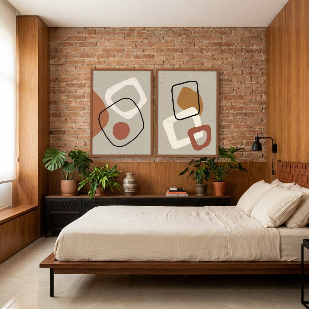 Kit Quadros Decorativos Minimalista
