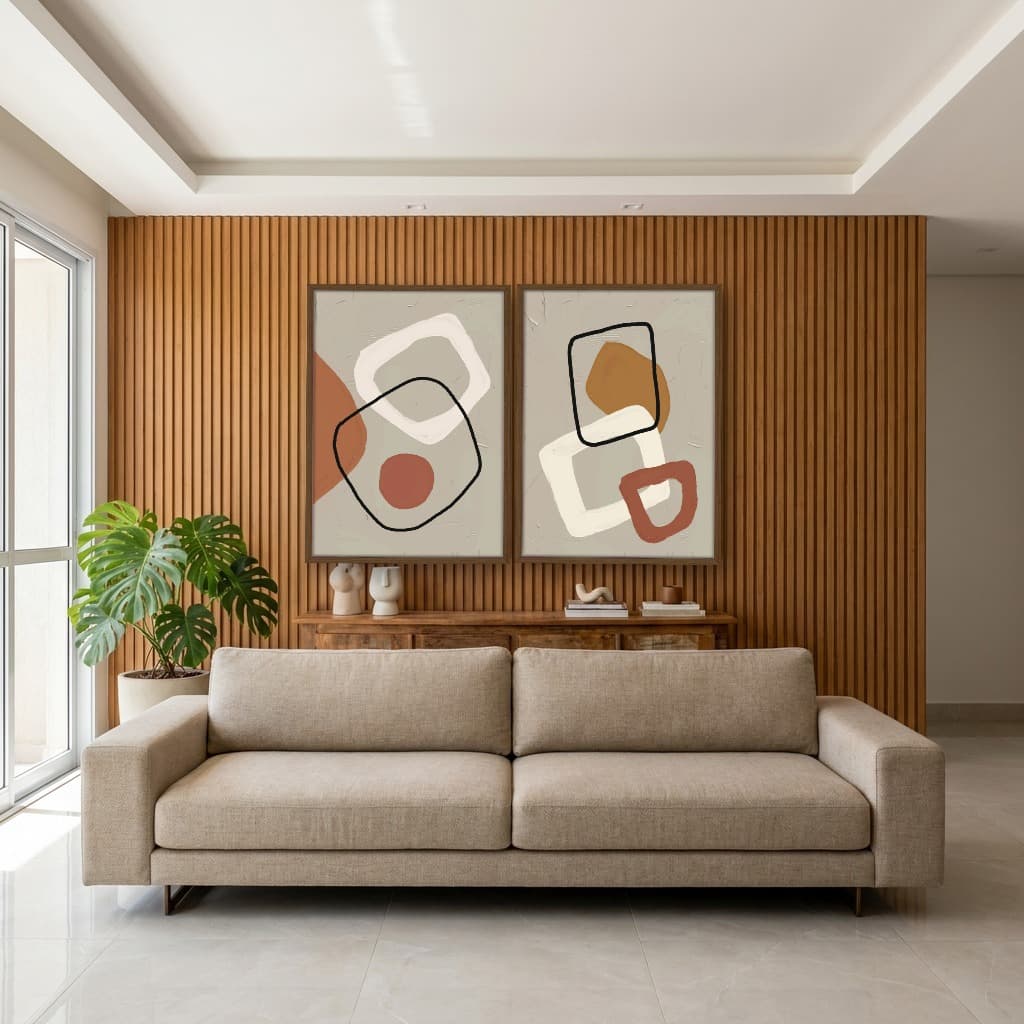 Kit Quadros Decorativos Minimalista