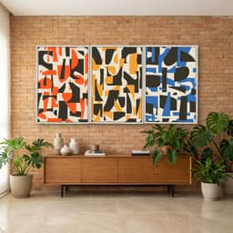 Kit Quadros Decorativos Geométrico