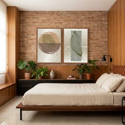 Kit Quadros Decorativos Folhas E Texturas