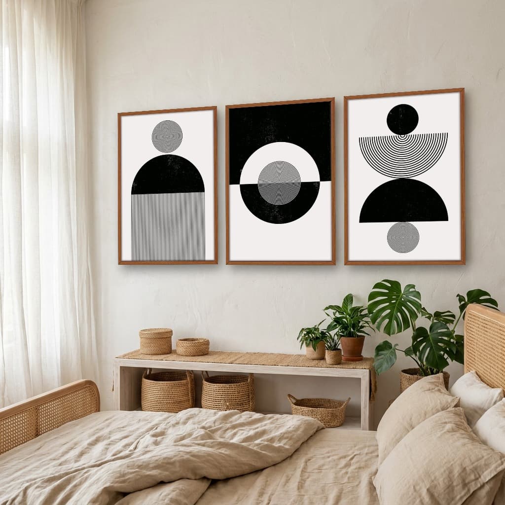 Kit Quadros Decorativos Geométrico