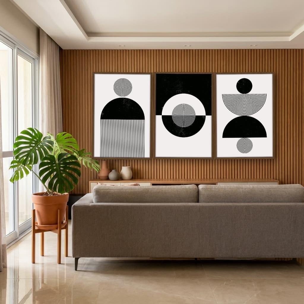Kit Quadros Decorativos Geométrico