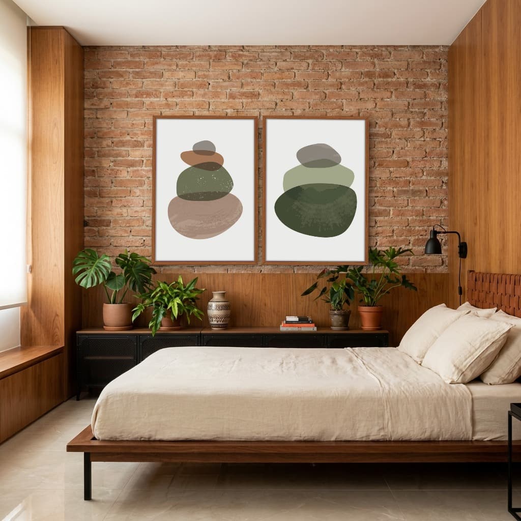 Kit Quadros Decorativos Orgânico