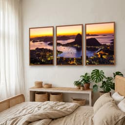 Kit Quadros Decorativos Rio De Janeiro