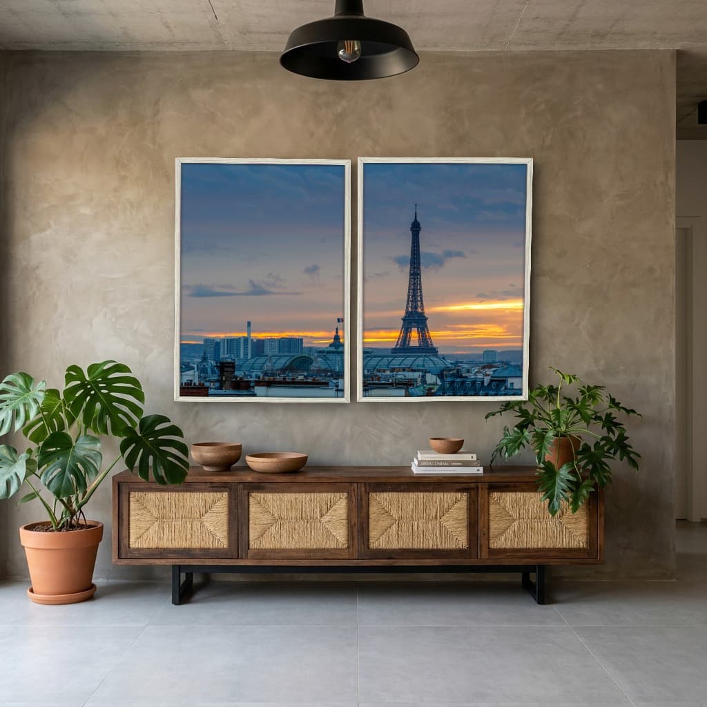 Kit Quadros Decorativos Torre Eiffel