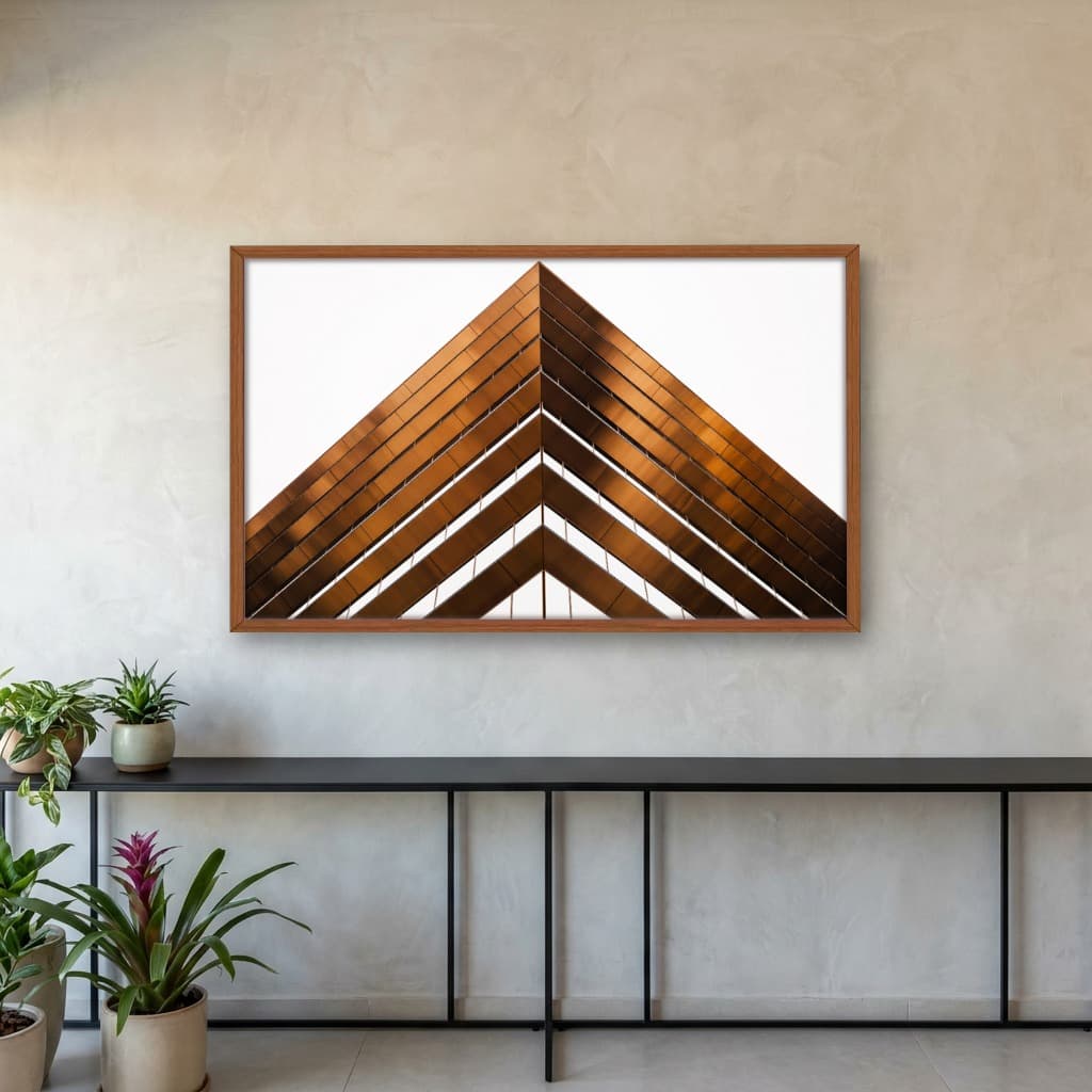 Quadro Decorativo Fachada Edificio De Bronze