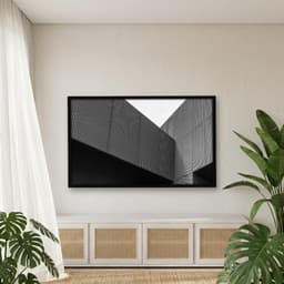 Quadro Decorativo Predio Com Revestimento Perfurado