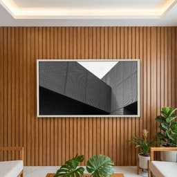 Quadro Decorativo Predio Com Revestimento Perfurado