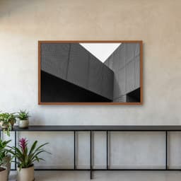 Quadro Decorativo Predio Com Revestimento Perfurado