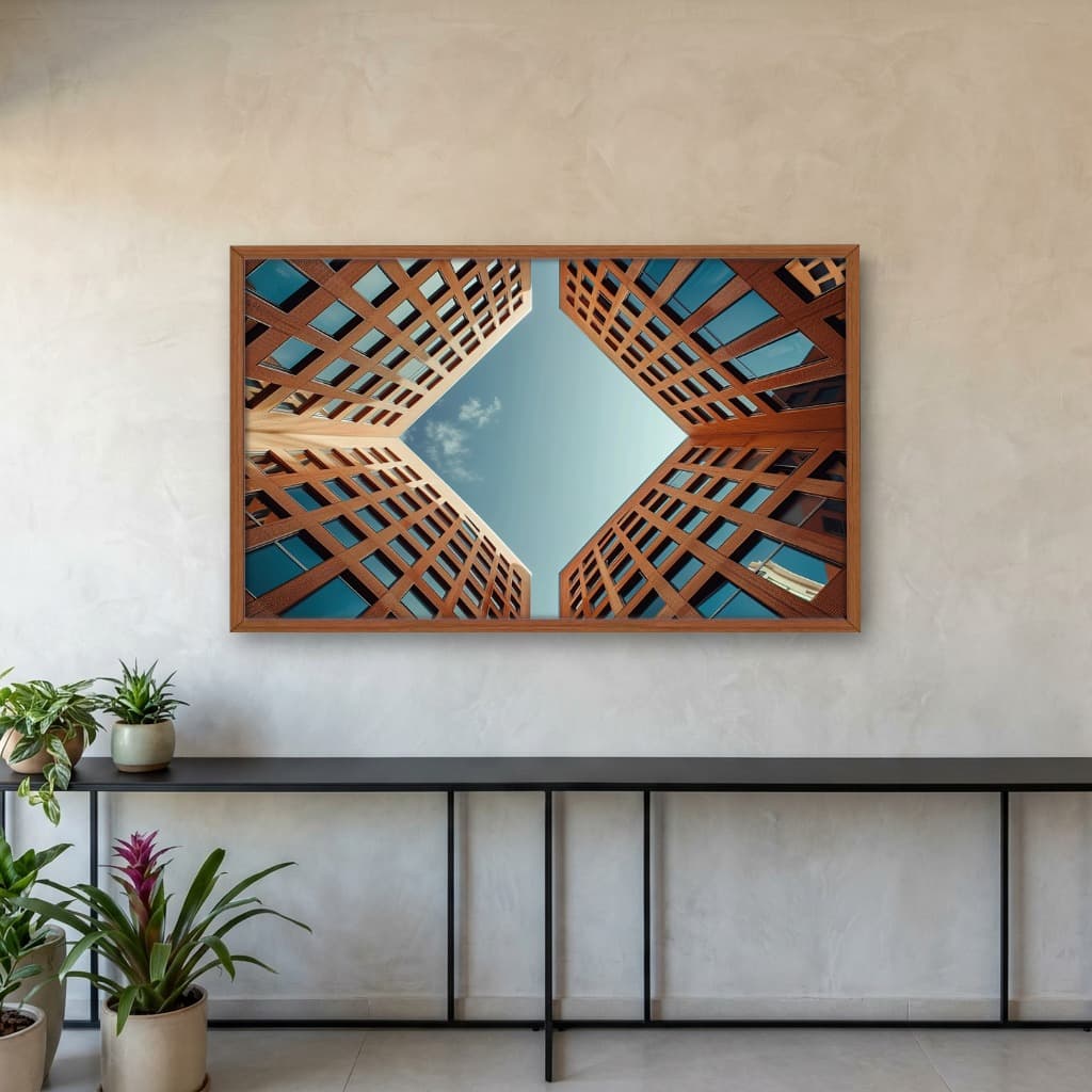 Quadro Decorativo Prédios Que Formam Um Quadrado