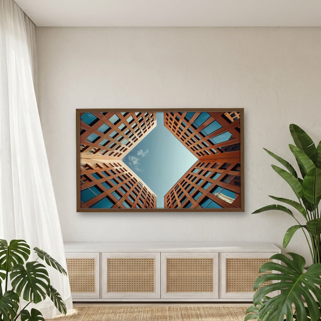 Quadro Decorativo Prédios Que Formam Um Quadrado