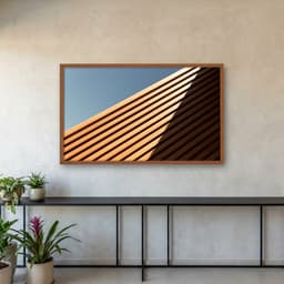 Quadro Decorativo Estrutura De Madeira