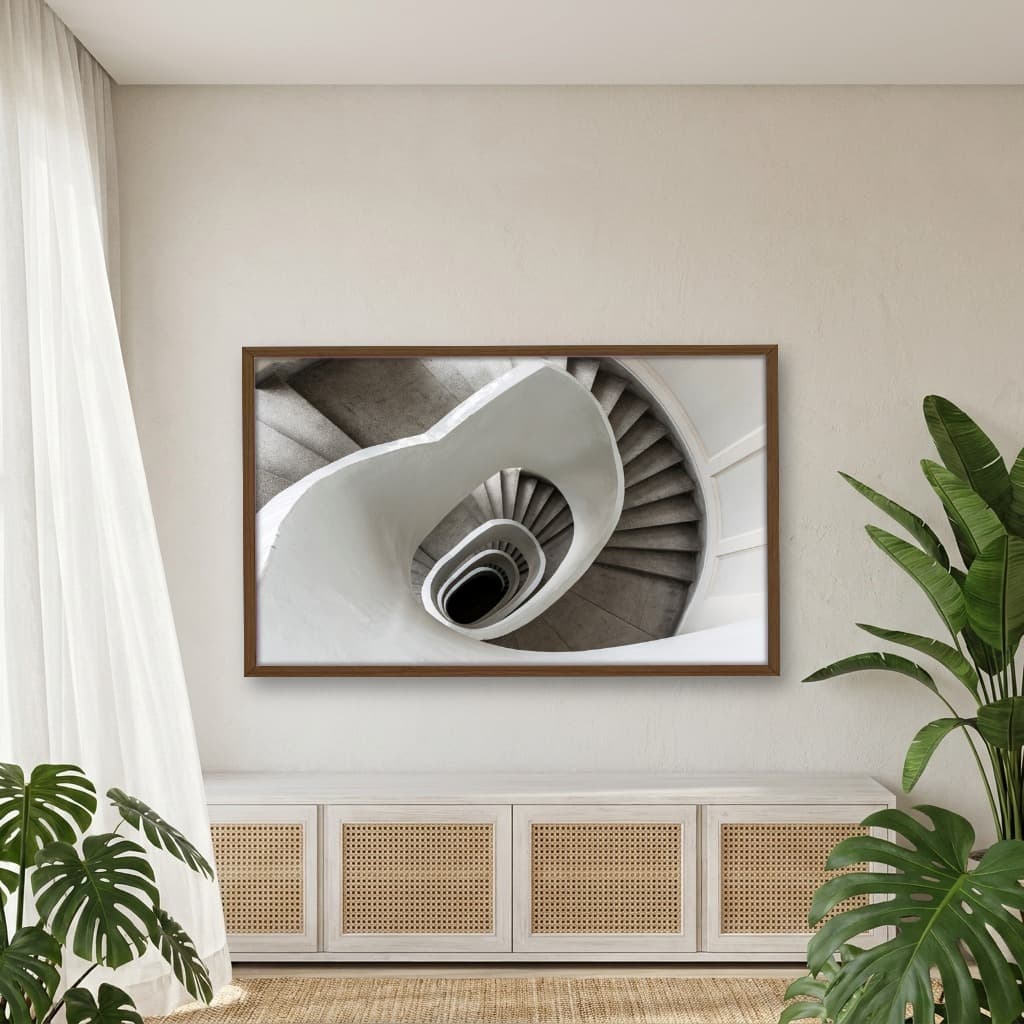 Quadro Decorativo Escultura Espiral Abstrata