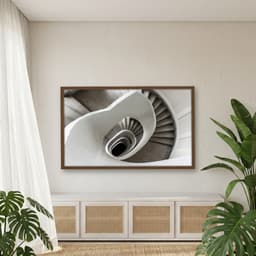 Quadro Decorativo Escultura Espiral Abstrata