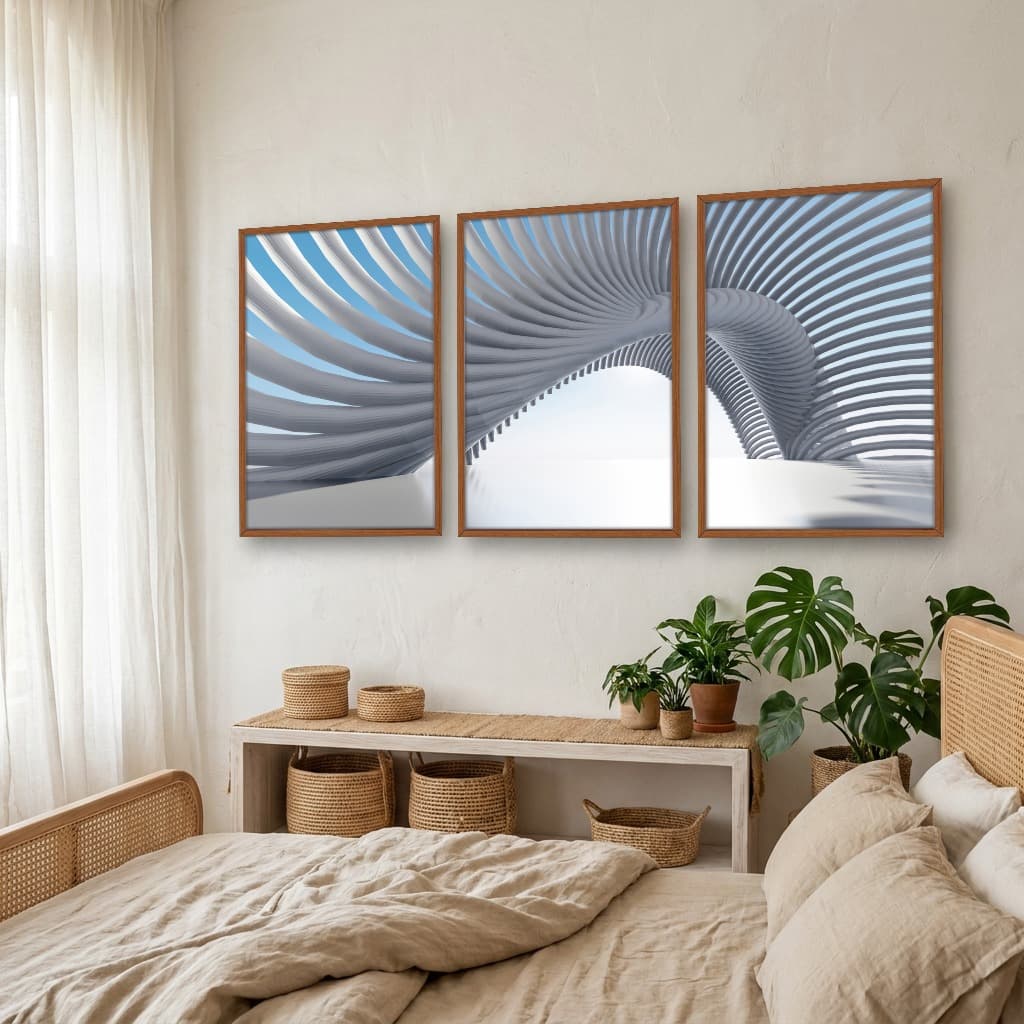 Kit Quadros Decorativos Construção Moderna