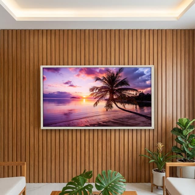 Quadro Decorativo Coqueiro Na Praia