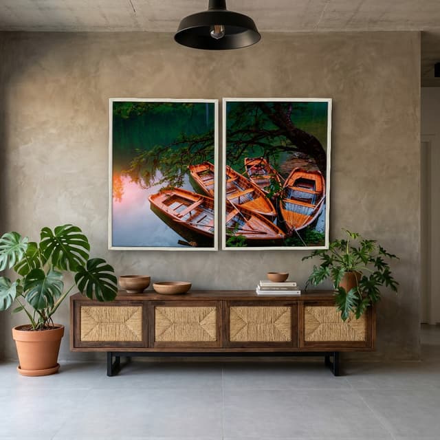 Kit Quadros Decorativos No Lago