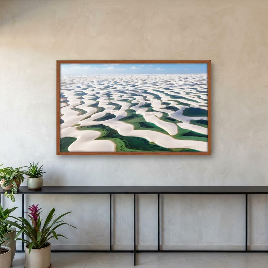 Quadro Decorativo Dunas De Areia Branca